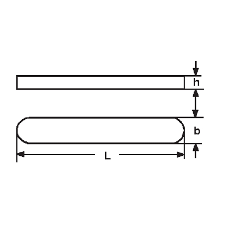 Clavettes DIN 6885 A Inox A4 / 1.4571 [SimilarCatItems.CatItem.ArtName2]