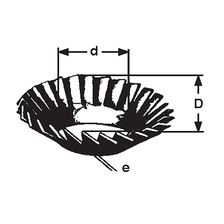 Ranelle dentate INOX A2 DIN 6798 AZV [SimilarCatItems.CatItem.ArtName2]