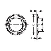 Rondelles de sécurité S SCHNORR® INOX A2 