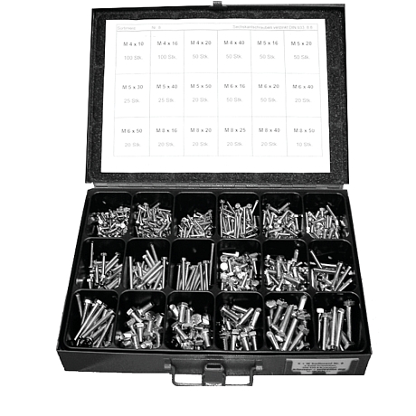 KW assortimento N. 8 viti a testa esagonale DIN 93 [SimilarCatItems.CatItem.ArtName2]
