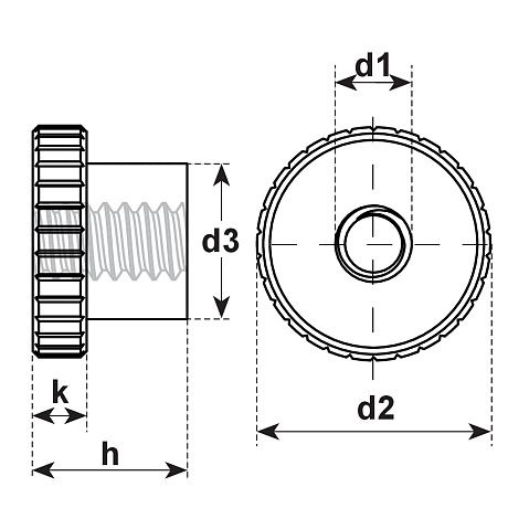 Rändelmuttern Stahl vz DIN 466 5 [SimilarCatItems.CatItem.ArtName2]