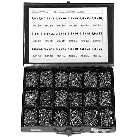 KW assortimento N. 20 viti autofilettanti LK DIN 7 [SimilarCatItems.CatItem.ArtName2]