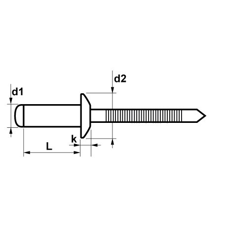 Blindnieten FIXI Flachkopf INOX A2 / INOX A2 [SimilarCatItems.CatItem.ArtName2]
