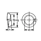 Rondelle elastiche FM HRc 44-51 ZB DIN 74361 