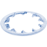 Ranelle dentati in acciaio per molle ZB DIN 6797 J 