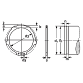 Sicherungsringe AK Federstahl pho DIN 983 