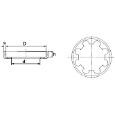 Anelli a disco dentati DUBO®fusibili in acciaio ZB 