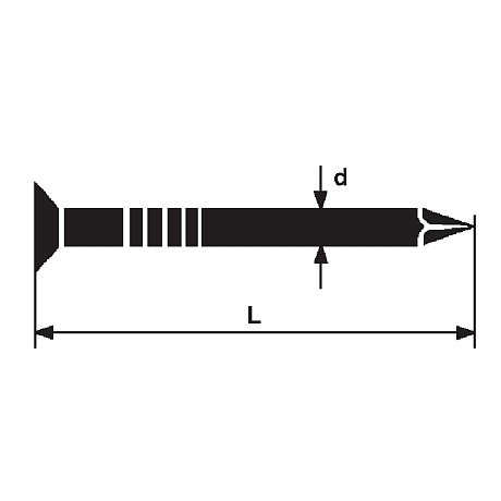Nägel Senkkopf ähnlich DIN 1151 B Inox A2 [SimilarCatItems.CatItem.ArtName2]