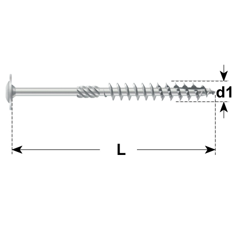 Vite per costruzioni legno DYNAPLUS TX indoor vz [SimilarCatItems.CatItem.ArtName2]