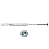 Cheville HBR TX pour fixation de cadre sur blocs c reux zingué-bleu