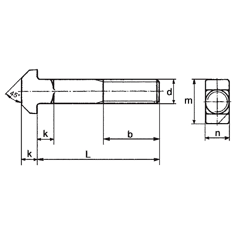 Bulloni con testa a martello 4-kt A in acciaio 3.6 [SimilarCatItems.CatItem.ArtName2]