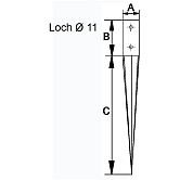 GH-Stützfuss Typ R Stahl fvz 