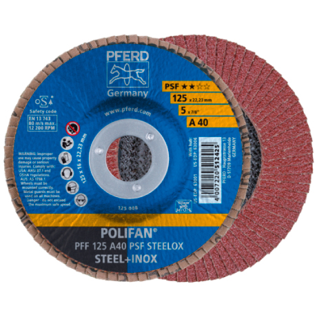 PFERD Fächerschleifscheibe flach Polifan Stahl/INO [SimilarCatItems.CatItem.ArtName2]