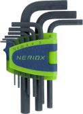 Jeu de clés mâles coudées 6 pans NERIOX 