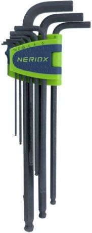 6-kt-Winkelstiftschlüsselsatz NERIOX mit Kugelkopf [SimilarCatItems.CatItem.ArtName2]