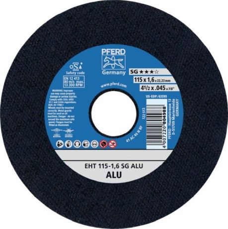 Disque à tronçonner PFERD EHT SG ALU [SimilarCatItems.CatItem.ArtName2]