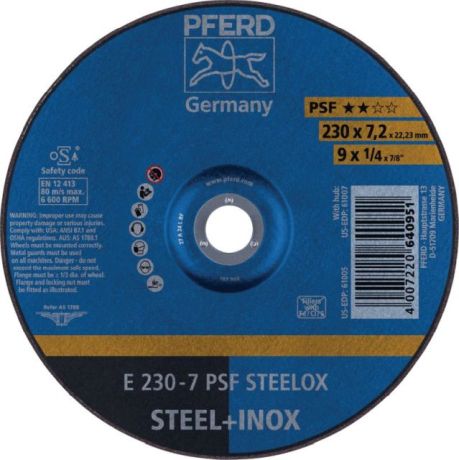 Disque à ébarber PFERD PSF STEELOX [SimilarCatItems.CatItem.ArtName2]