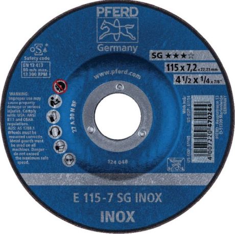 Schruppscheibe für INOX PFERD N SG-INOX [SimilarCatItems.CatItem.ArtName2]
