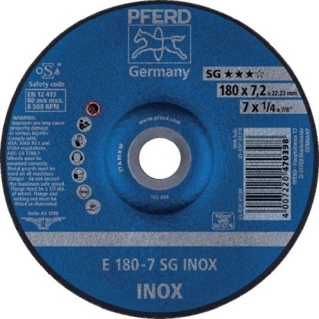 Disco di sgrossatura per INOX PFERD N SG-INOX [SimilarCatItems.CatItem.ArtName2]