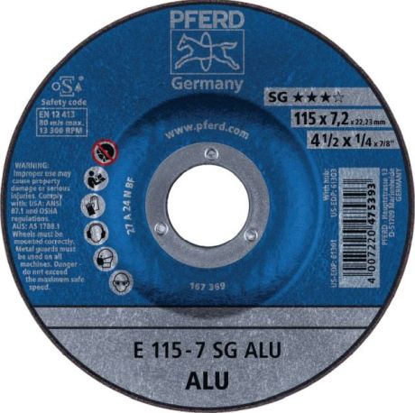 Schruppscheibe PFERD SG ALU [SimilarCatItems.CatItem.ArtName2]