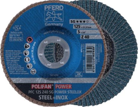ächerschleifscheibe PFERD POLIFAN® SG POWER STEELO [SimilarCatItems.CatItem.ArtName2]