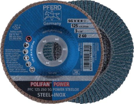 Disque à meuler PFERD POLIFAN® SG POWER STEELOX [SimilarCatItems.CatItem.ArtName2]