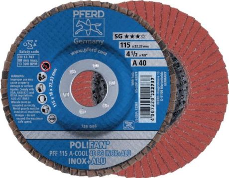 Fächerschleifscheibe PFERD POLIFAN® A-COOL SG INOX [SimilarCatItems.CatItem.ArtName2]