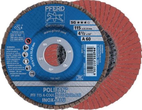Disque à lamelles PFERD POLIFAN® A-COOL SG INOX + [SimilarCatItems.CatItem.ArtName2]