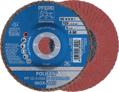 Disco lamellare PFERD POLIFAN® A-COOL SG INOX + AL [SimilarCatItems.CatItem.ArtName2]