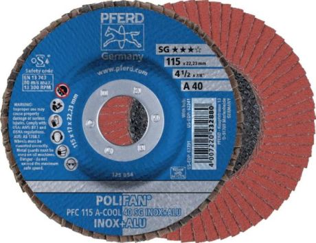 Disco lamellare PFERD POLIFAN® A-COOL SG INOX + AL [SimilarCatItems.CatItem.ArtName2]