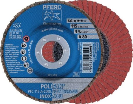 Disque à lamelles PFERD POLIFAN® A-COOL SG INOX + [SimilarCatItems.CatItem.ArtName2]