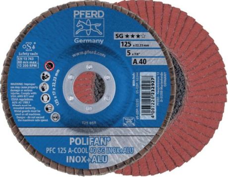 Fächerschleifscheibe PFERD POLIFAN® A-COOL SG INOX [SimilarCatItems.CatItem.ArtName2]