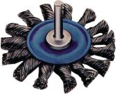 Spazzola ad albero tondo Filo d'acciaio annodato 