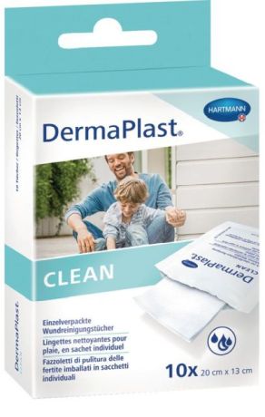 Lingettes nettoyantes DermaPlast® Clean 13 x 20 cm [SimilarCatItems.CatItem.ArtName2]