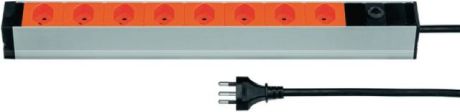 Alu-Steckdosenleiste MODULAR 13 silber/orange [SimilarCatItems.CatItem.ArtName2]