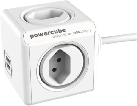 Mehrfach-Steckdose ALLOCACOC USB weiss [SimilarCatItems.CatItem.ArtName2]
