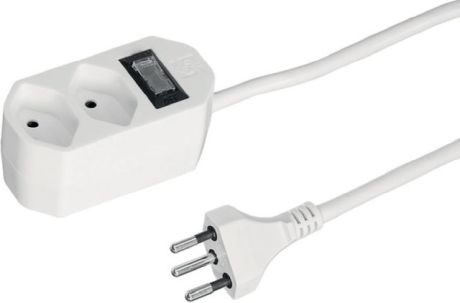 Steckdosenleiste COMPACT 13 mit Schalter weiss [SimilarCatItems.CatItem.ArtName2]
