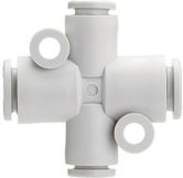 Raccord enfichable en croix SMC KQ2T avec 2 réduct 