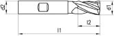 FRANKEN fresa per angoli/scanalature 1355A HR HSS- 