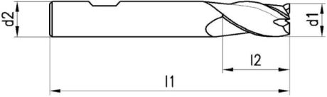 Fresa per angoli/scanalature NERIOX tipo N HSS-Co8 [SimilarCatItems.CatItem.ArtName2]