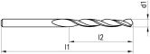 VHM-Spiralbohrer DIXI 1126R Typ N DIN 338 
