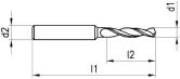 VHM-Spiralbohrer DIXI 1280R XIDUR 