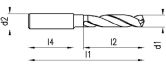 VHM-Spiralbohrer HERTEL GOdrill B042A 5xD lang 