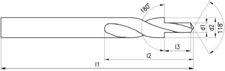 Kurzstufenbohrer GÜHRING 180° Typ N HSS Durchgang [SimilarCatItems.CatItem.ArtName2]