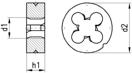 Fustella da taglio NERIOX HSS M 6g [SimilarCatItems.CatItem.ArtName2]