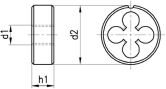 Schneideisen HSS UNC 2A 