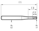 MAGAFOR Micro-alésoir VHM No. 8610 