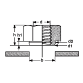 Einpressmuttern INOX A1 