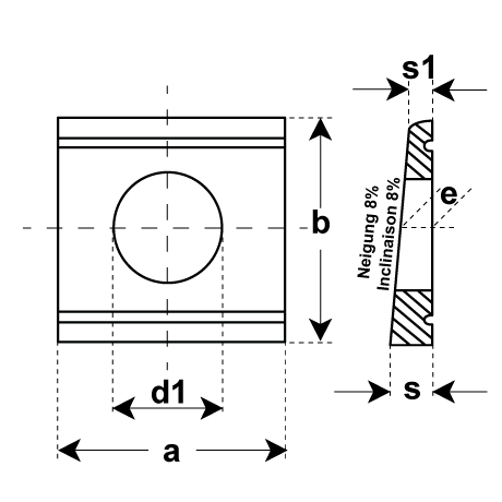 Unterlagsscheiben 4-kt DIN 434 Inox A2 [LastViewedItems.CatItem.ArtName2]