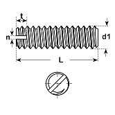 Grani in OT tornite lucide DIN 551 